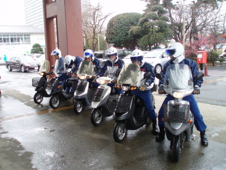 四街道市防災バイク隊